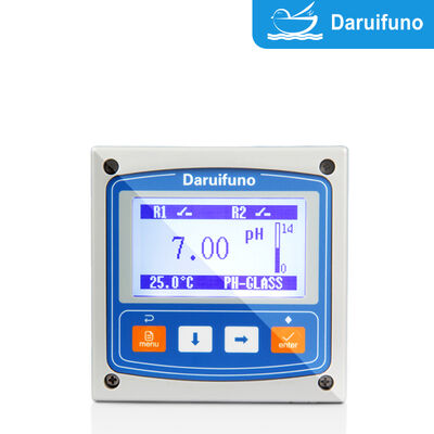 Contrôleur pH ORP RS485 Modbus RTU avec double sortie 4-20mA et montage sur panneau IP66 pour analyseur pH ORP en ligne