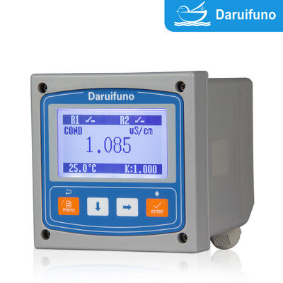 Analyseur de conductivité RS485 Modbus RTU IP66 à montage sur panneau, contrôleur de conductivité en ligne avec deux relais SPST
