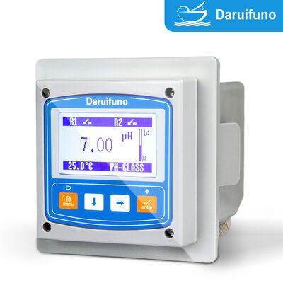 Contrôleur pH ORP RS485 Modbus RTU avec double sortie 4-20mA et montage sur panneau IP66 pour analyseur pH ORP en ligne
