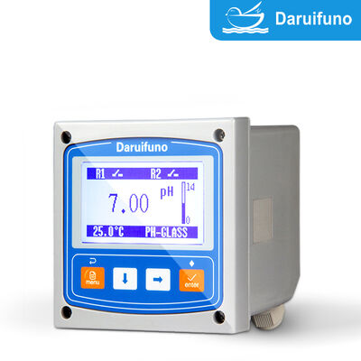 Contrôleur pH ORP avec deux relais SPST 3A 250V AC Alarme Haute Basse Contrôle de Dosage Montage Panneau IP66 Analyseur pH ORP